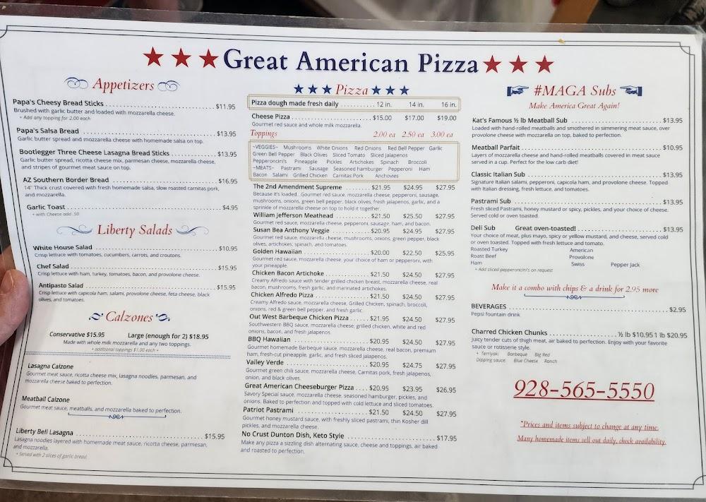 Great American Pizza and Subs Menu image 3